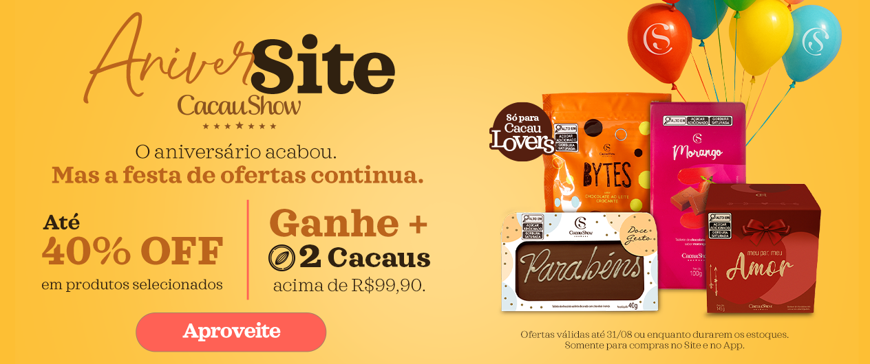 A festa continua